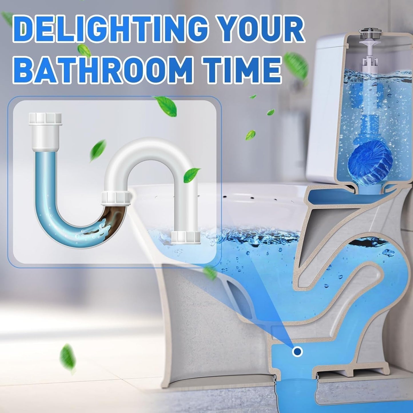 Automatic Toilet Bowl Cleaner Tablets (Buy 1 Get 1 Free)