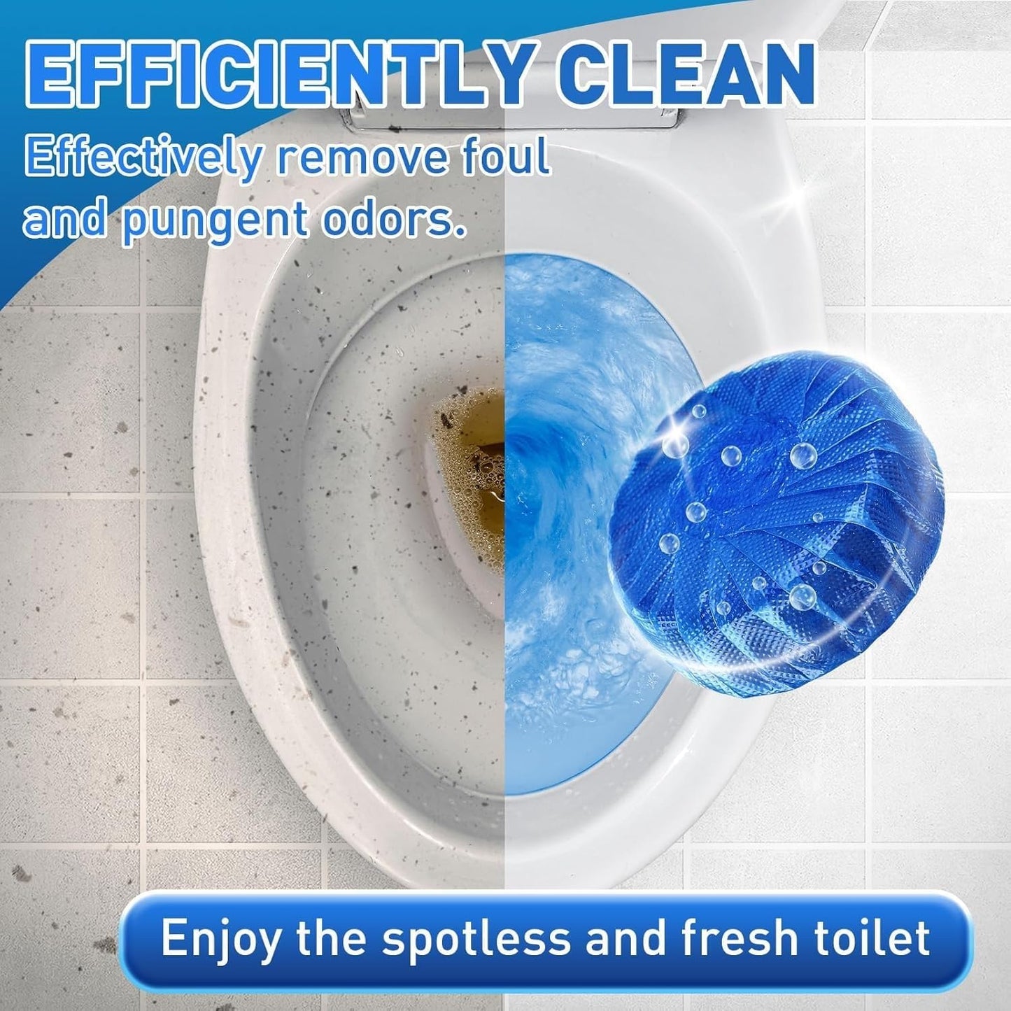 Automatic Toilet Bowl Cleaner Tablets (Buy 1 Get 1 Free)