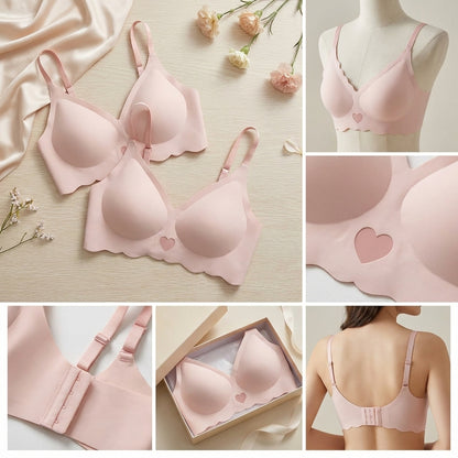 💖 Women's Seamless Wireless Push-Up Bra | Ultra Soft Comfort & Full Support